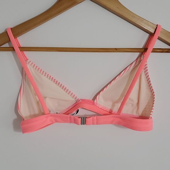 Solid & Striped Hot Pink Bikini Top Size M - Picture 3 of 10